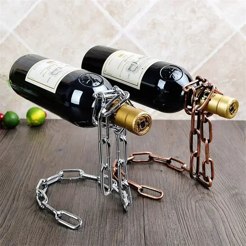 Magical Suspension iron Chain Wine Rack