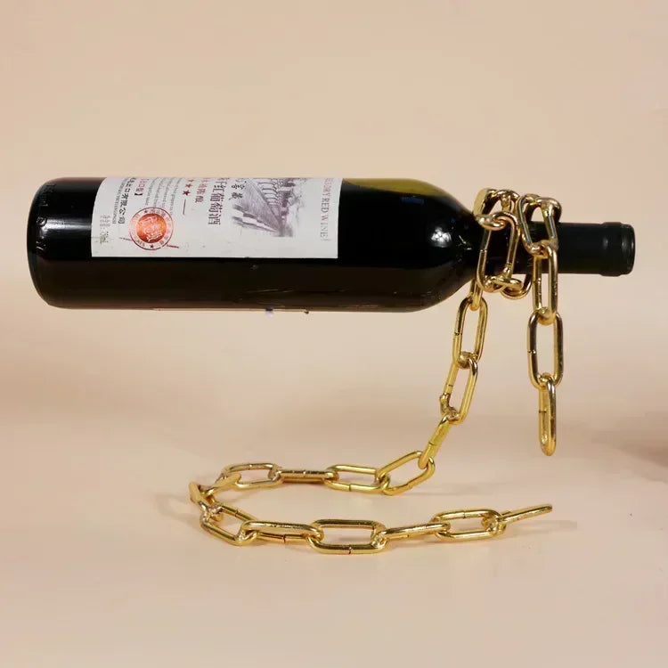 Magical Suspension iron Chain Wine Rack