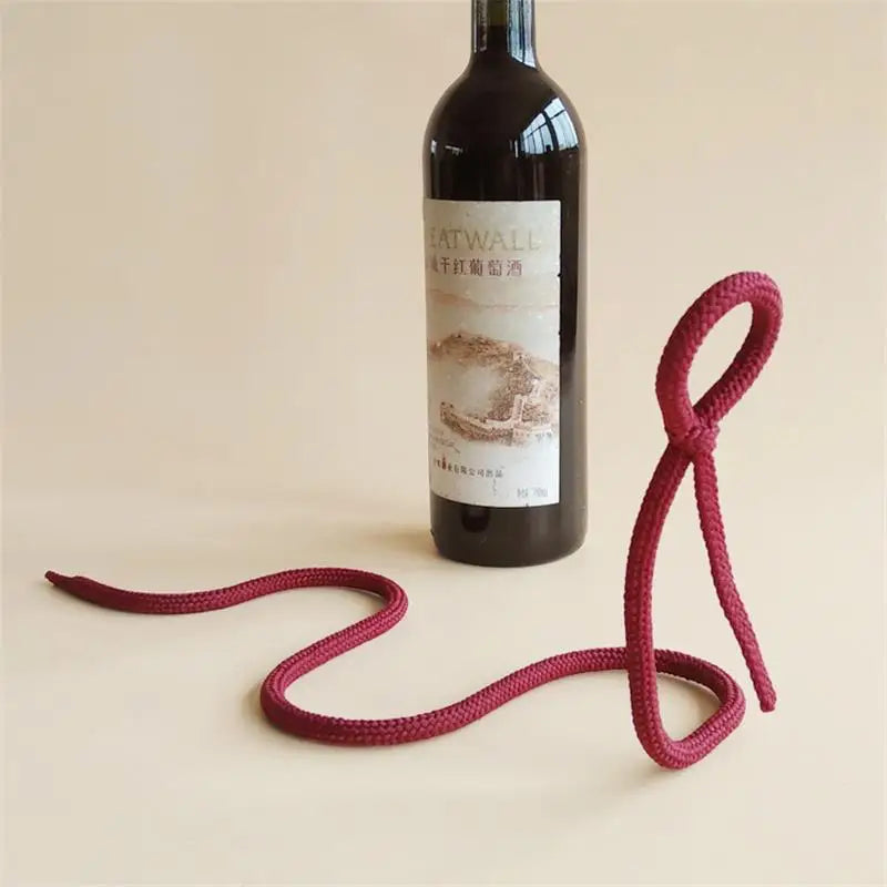 Suspended Rope Wine Rack